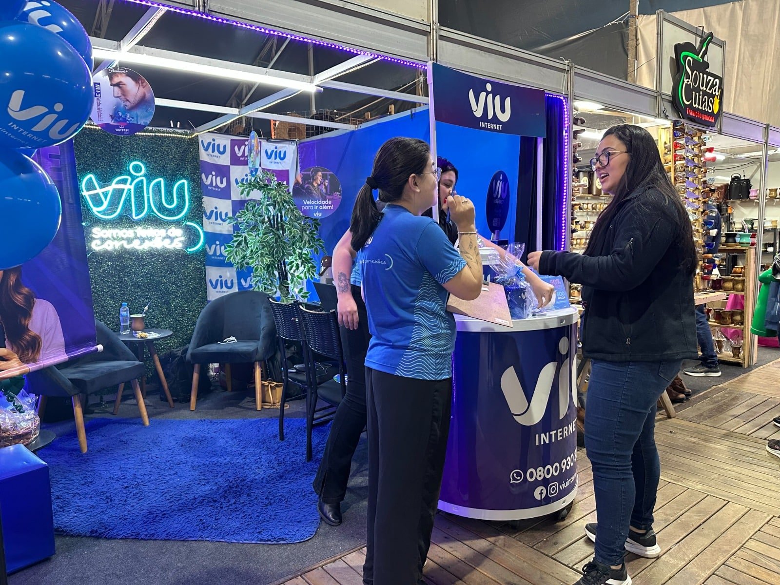 Viu Internet marca presença na Fenacan com ofertas e brindes exclusivos