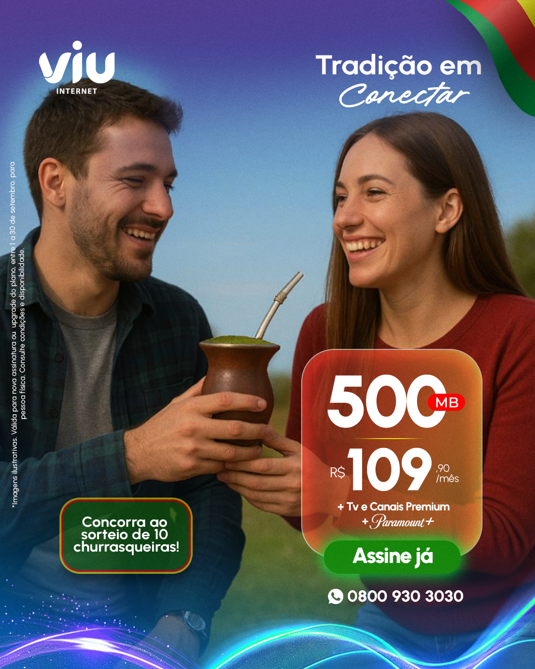 Viu Internet celebra o mês do gaúcho com sorteio de 10 churrasqueiras